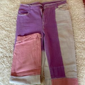 Purple/Pink Patchwork Pants